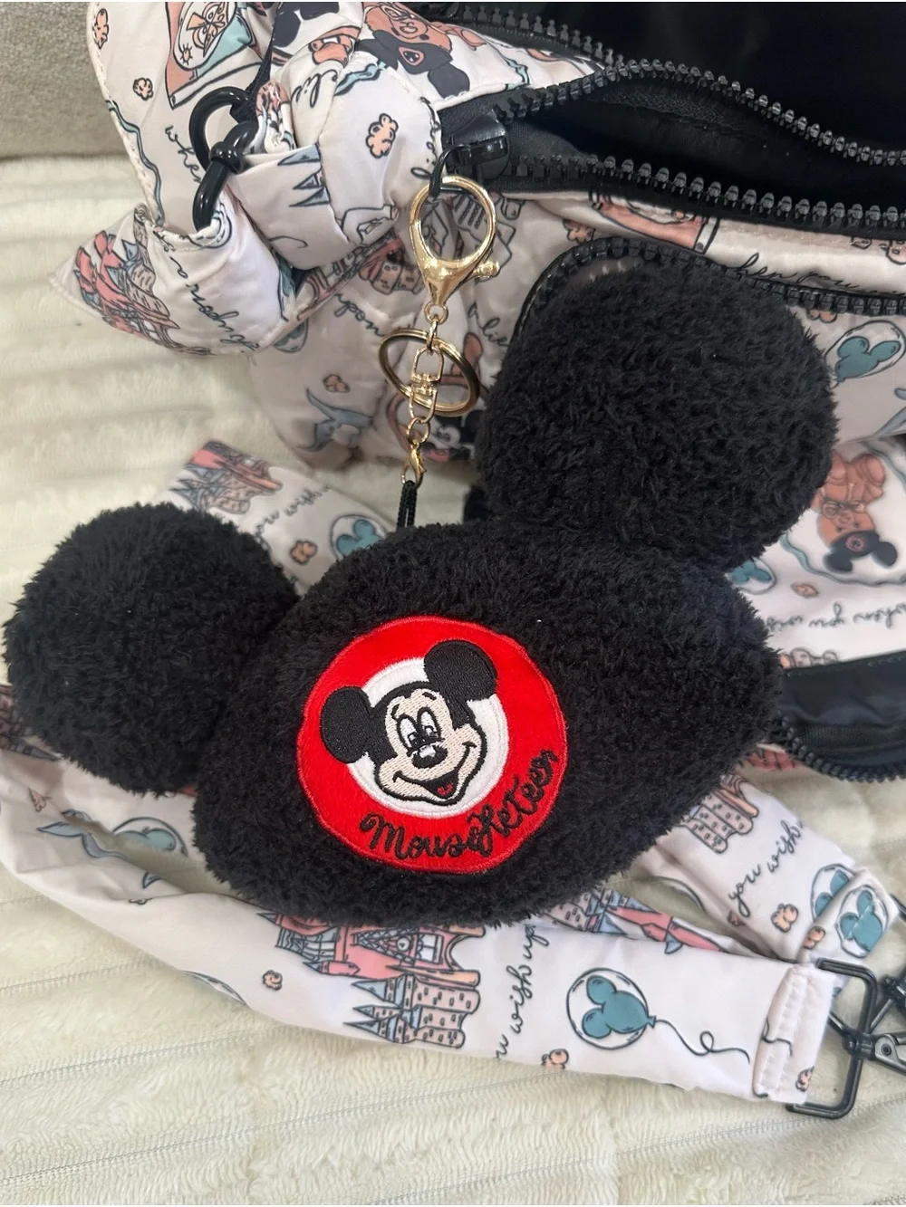 Disney-Inspired Stroller Caddy | Crossbody Purse | Mickey Hat Charm